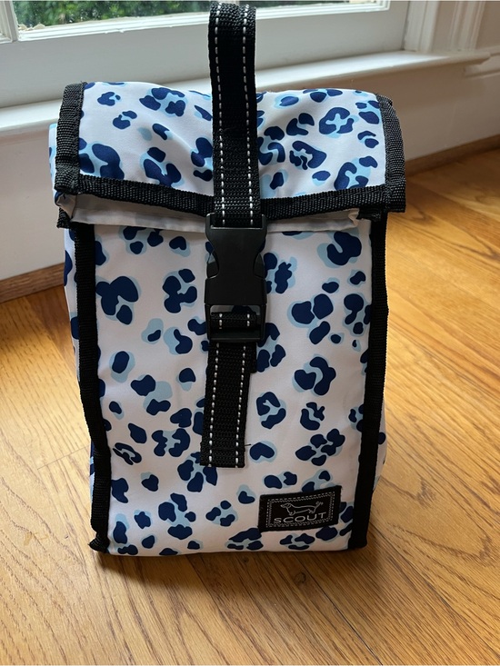 Scout Handbags - Scout Blue Leopard Print Lunch Bag